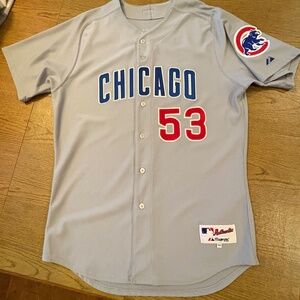 Chicago Cubs Authentic Majestic Athletic Jersey HILL 53